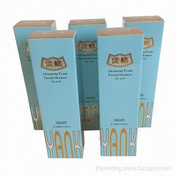 Cosmetic Packaging Box, Made of 350gsm Coated Paper, OEM Sample in 3 Days